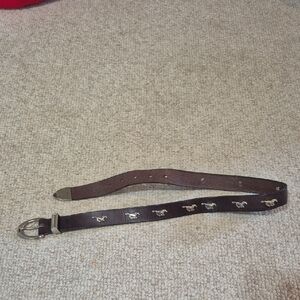Leather Horsr Belt